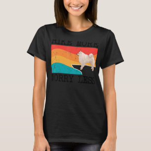 T-shirt Randonnée Plus Inquiète Moins Américain Eskimo Chi
