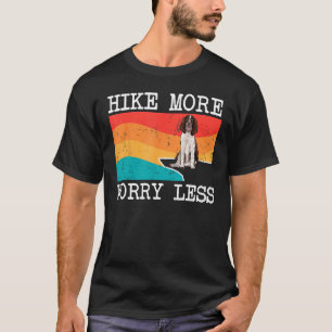T-shirt Randonnée Plus Inquiète Moins Anglais Springer esp