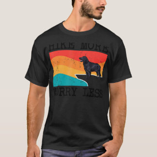 T-shirt Randonnée Plus Inquiète Moins Plat Retriever Graph