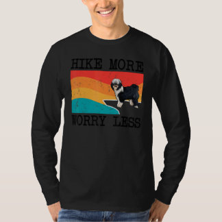T-shirt Randonnée Plus Inquiète Moins Tibétain Terrier Gra
