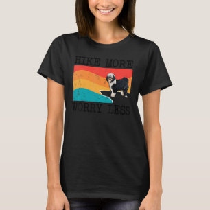 T-shirt Randonnée Plus Inquiète Moins Tibétain Terrier Gra