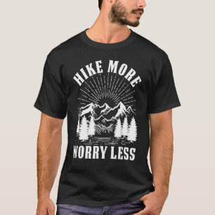 T-shirt Randonnée Plus Inquiète Moins Vintage En Plein Air