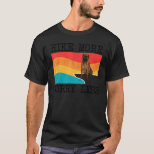 T-shirt Randonnée Plus Inquiéter Moins Bullmastiff Graphiq