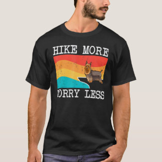 T-shirt Randonnée Plus Inquiéter Moins Terrier Soyeux Grap