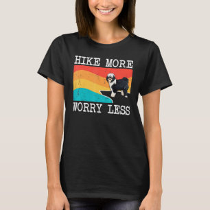T-shirt Randonnée Plus Inquiéter Moins Terrier Tibétain Gr