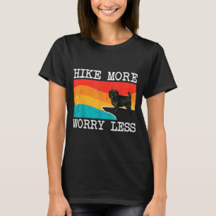 T-shirt Randonnée plus soucis moins affenpinscher graphiqu