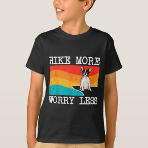 T-shirt Randonnée plus soucis moins graphique bouledogue f