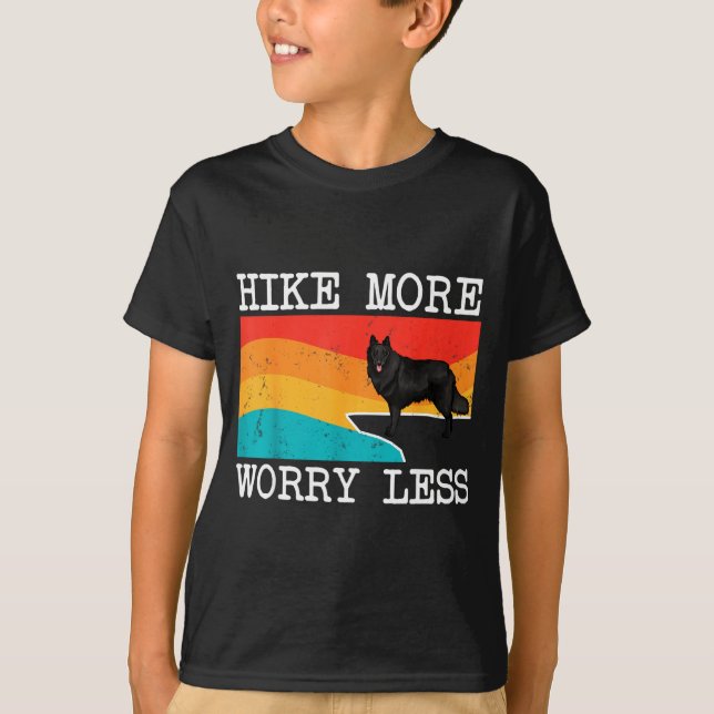 T-shirt Randonnée plus soucis moins graphique de berger be (Devant)