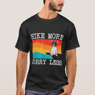 T-shirt Randonnée plus soucis moins graphique de bouledogu