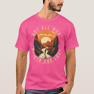 T-shirt Randonnée Pour Hommes Femmes Nature Extérieur Funn
