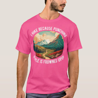 T-shirt Randonnée Pour Hommes Femmes Nature Extérieur Funn