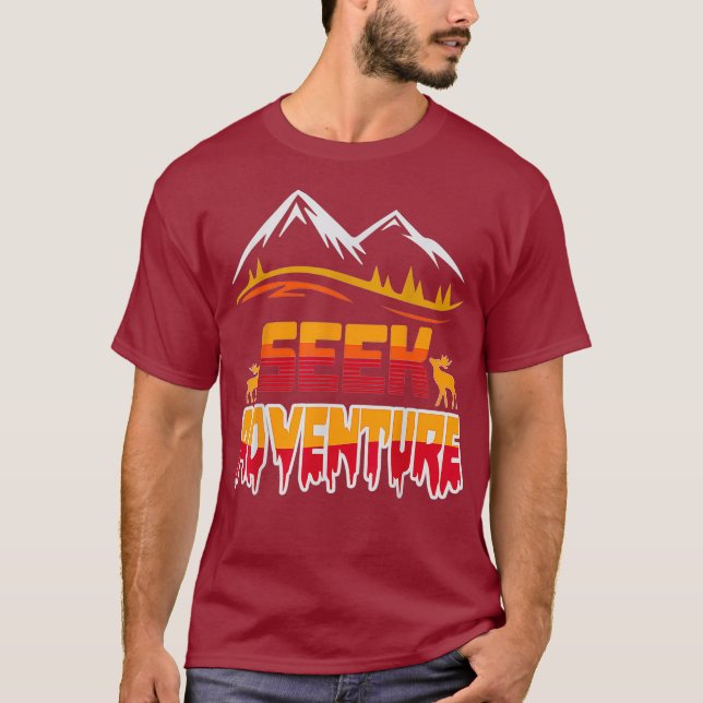 T-shirt Randonnée - Recherche d'aventure (Devant)