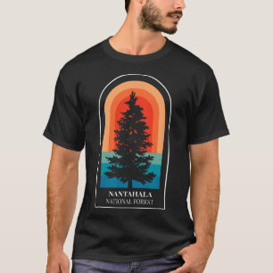 T-shirt Randonnée rétro forêt nationale de Nantahala Carol