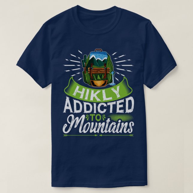 T-shirt Randonnée sac à dos Mountain Nature Hiker (Design devant)
