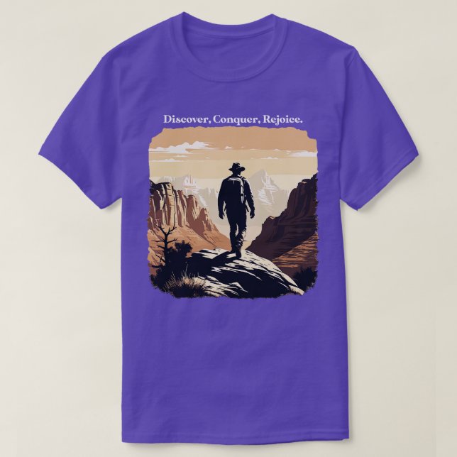 T-shirt Randonnée Sion Découvrez Conquer Rejoice (Design devant)