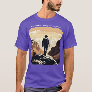 T-shirt Randonnée Sion Découvrez Conquer Rejoice