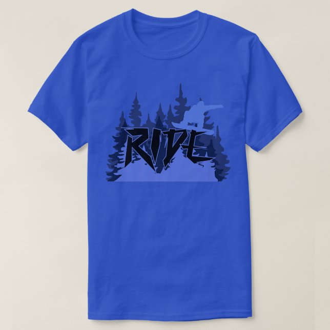 T-shirt Randonnée Snowboard Snowboard Voyage (Design devant)