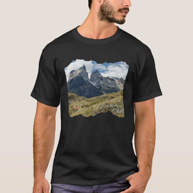 T-shirt Randonnée Stylisée Torres Del Paine (Devant)
