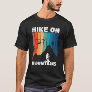 T-shirt Randonnée Sur Montagnes Vintage Camping Et Randonn