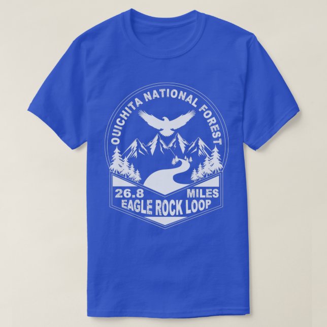 T-shirt Randonnée Trail Eagle Rock Loop Ouachita National  (Design devant)