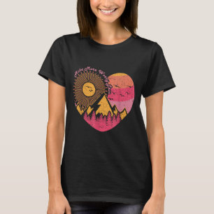 T-shirt Randonnée trekking hikez plus inquiétez moins 