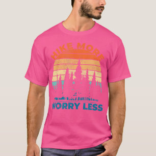 T-shirt Randonnée vintage Coucher De Soleil Plus Inquiète