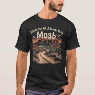 T-shirt Randonnée vintage dans le désert de Moab Wild Roam