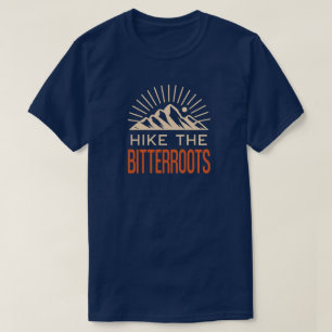 T-shirt Randonner Les Bitterroots Idaho Montana Sunburst