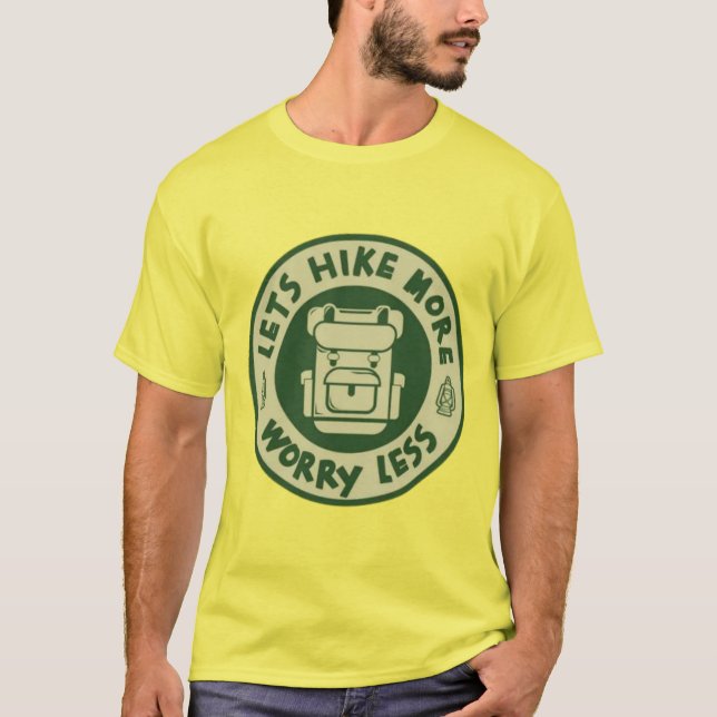 T-shirt Randonner Plus, S'Inquiéter Moins (Devant)