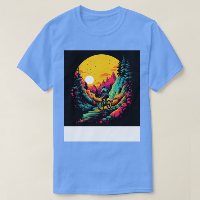 T-shirt Randonneur à vélo 7 (Design devant)