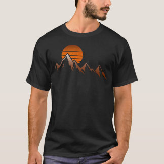 T-shirt Randonneur de Mountain View lever de soleil en mon
