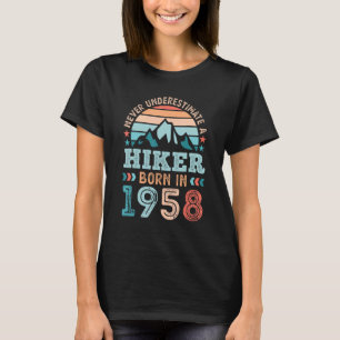 T-shirt Randonneur né en 1958 70e Randonnée d'anniversaire
