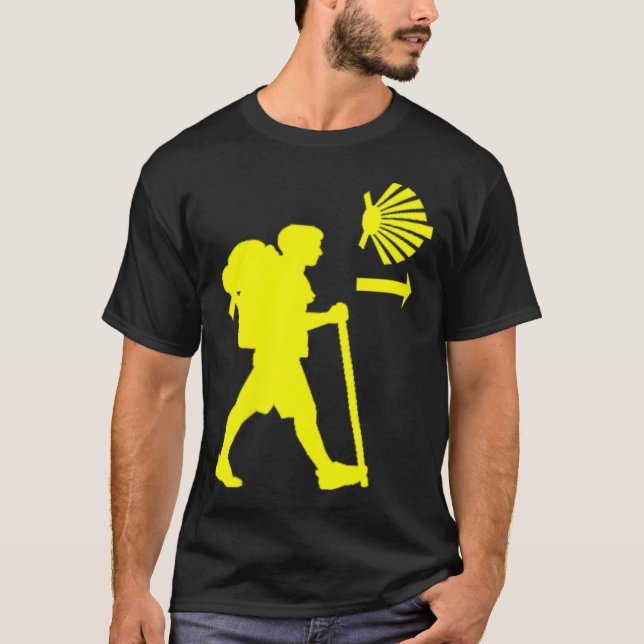 T-shirt Randonneur Pèlerin Chemin De Saint-Jacques De Comp (Devant)