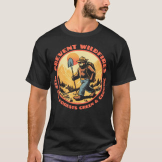 T-shirt Randonneur Smokey Bear Gardons Nos Forêts Vertes
