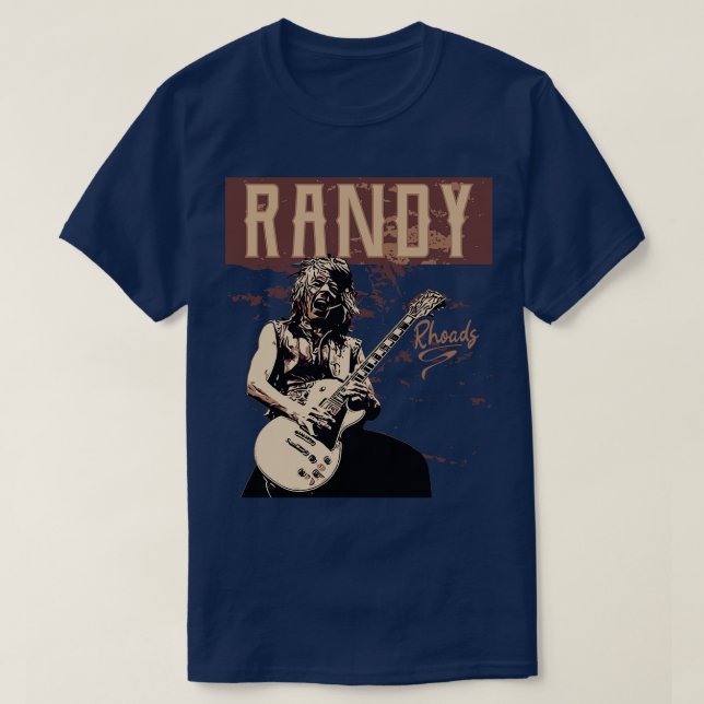 T-shirt Randy Rhoads Brown vintage (Design devant)