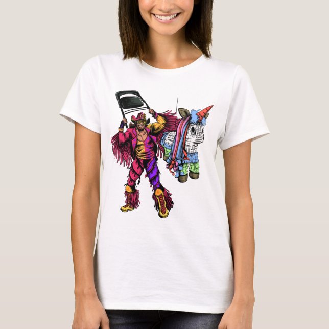 T-shirt Randy Savage T-ShirtSavage Piñata (Devant)