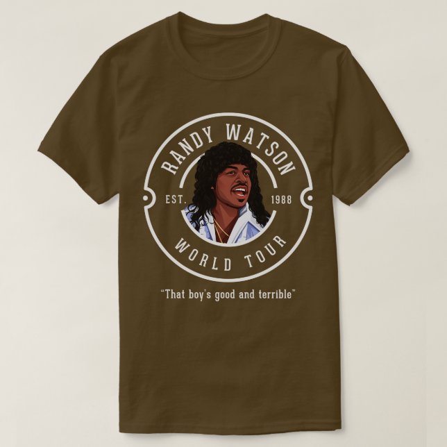 T-shirt Randy Watson World Tour Est 1988 (Design devant)