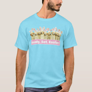 T-shirt Rangée de lapins chiots