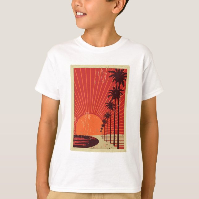 T-shirt Rangée de palmier (Devant)