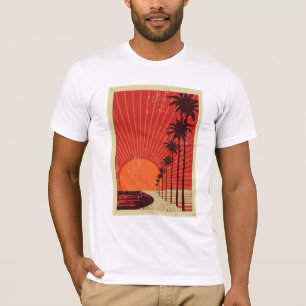 T-shirt Rangée de palmier