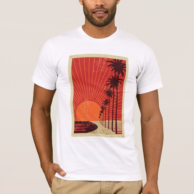 T-shirt Rangée de palmier (Devant)