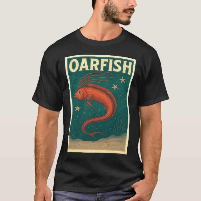 T-shirt Rangée de poissons (Devant)