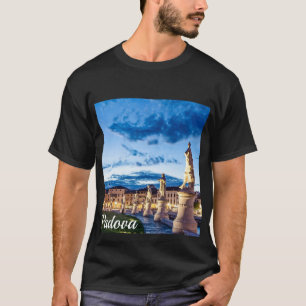 T-shirt Rangée de statues illuminées à Padova