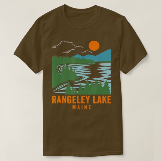 T-shirt Rangeley Lake Maine (Design devant)
