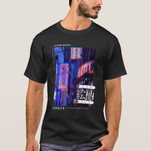 T-shirt Rangement japonais Rétro Tokyo Lofi Glitch Aesthe