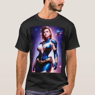 T-shirt Ranger d'espace Sci Fi féminin des années 50 Vivid