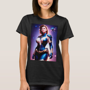 T-shirt Ranger d'espace Sci Fi féminin des années 50 Vivid