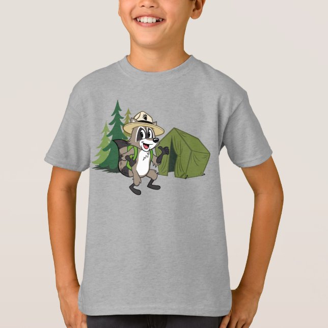 T-shirt Ranger Rick | Grand Campout Américain -Tente (Devant)