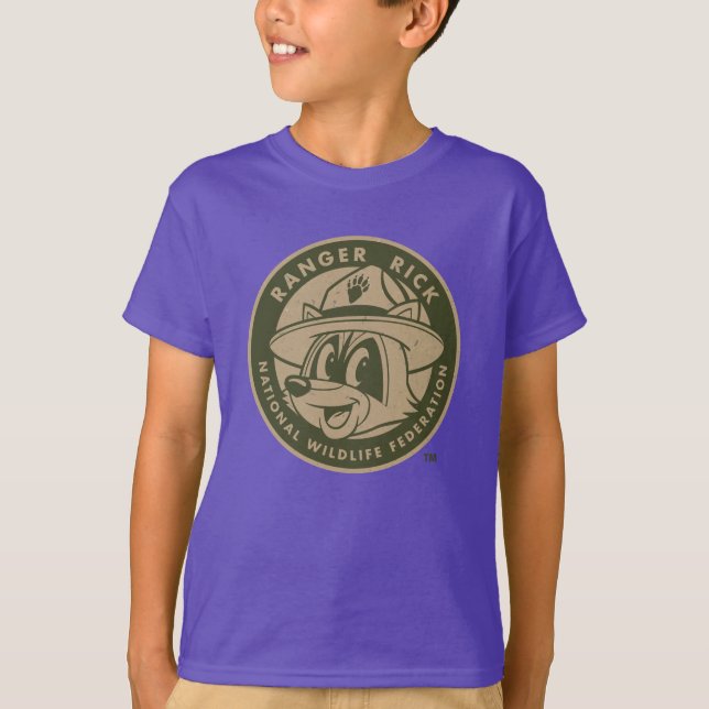T-shirt Ranger Rick Logo de Rick Khaki (Devant)