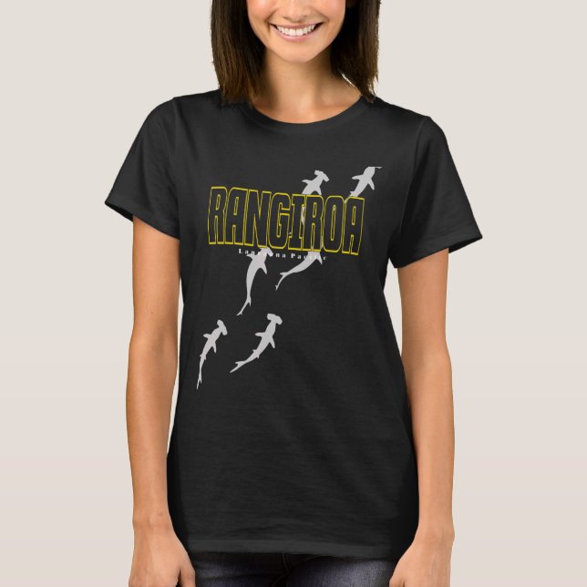 T-shirt Rangiroa Hammerhead Requin plongée sous-marine Ham (Devant)